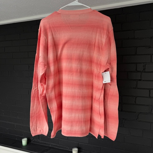[NWT] Bonobos lightweight crewneck sweater, pastel orange/salmon, large - Picture 2 of 8
